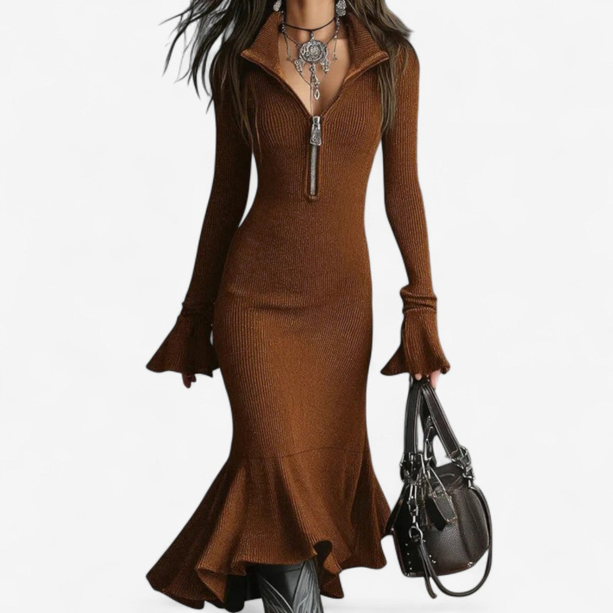 Robe à col zippé Maud™
