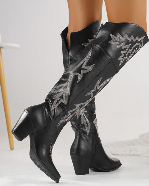 CHEYENNE™ – Bottes de cowboy classiques au-dessus du genou