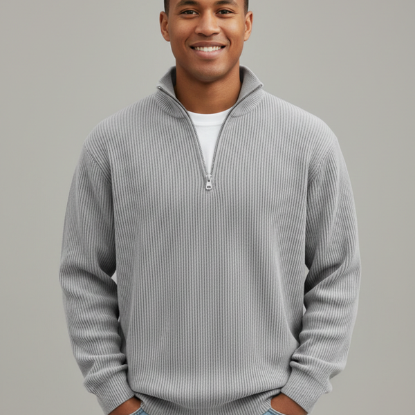VALENCE | PULL ZIPPÉ CHALEUR LÉGÈRE POUR HOMMES