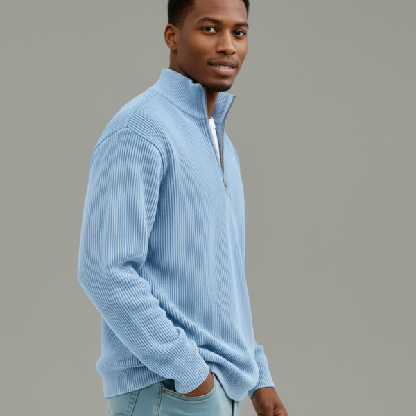 VALENCE | PULL ZIPPÉ CHALEUR LÉGÈRE POUR HOMMES