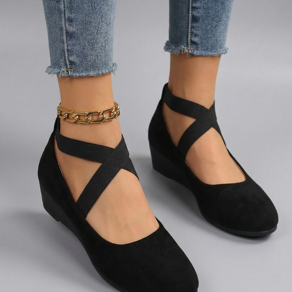 Calerinne | Closed Wedge Ballerina Shoes