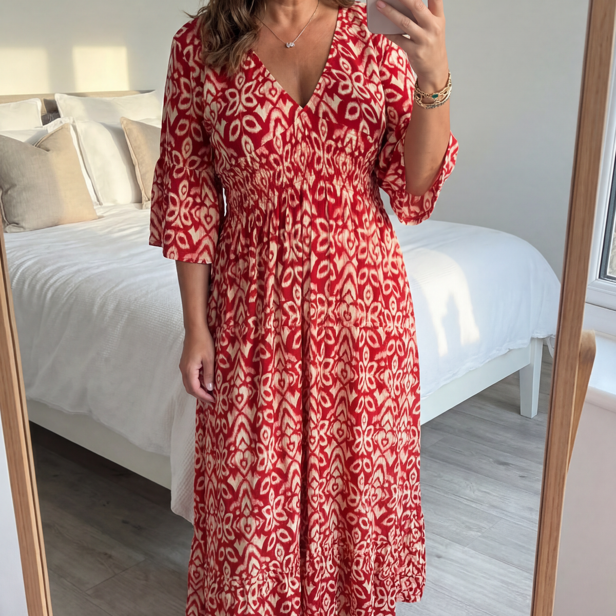Selene | Bohemian Midi Dress