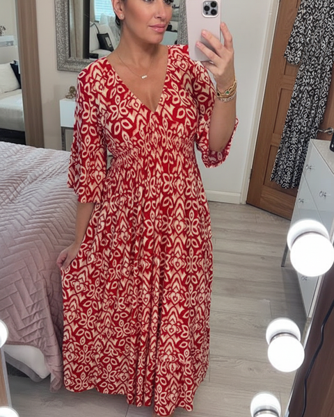 Selene | Bohemian Midi Dress