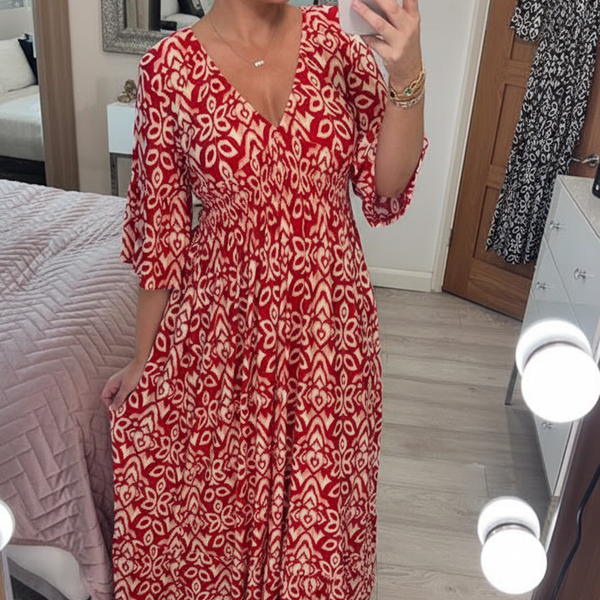 Selene | Bohemian Midi Dress