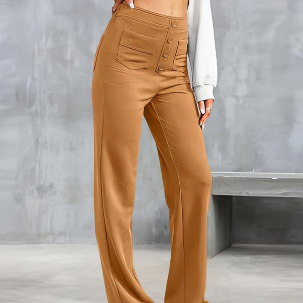 Marjorie | High-Waist Stretch & No-Pill Trouser – Timeless Confidence