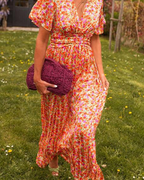 Lyra | Elegant Maxi Dress With Flowers