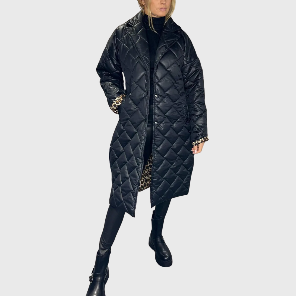 Manteau réversible matelassé