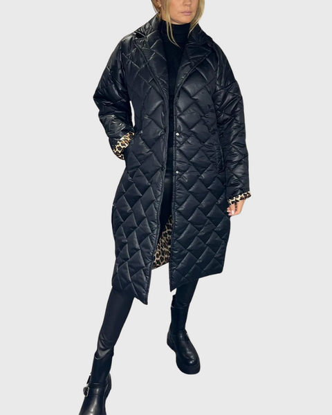 Manteau réversible matelassé