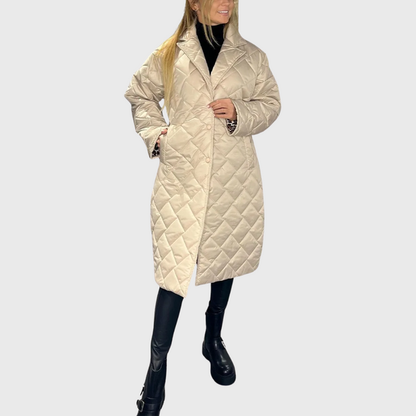 Manteau réversible matelassé