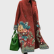  Motif floral marron