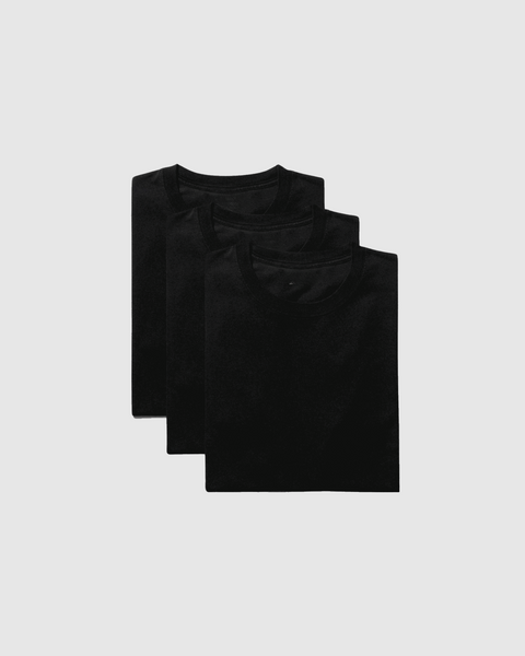 Pack x3 Col Rond All-Black