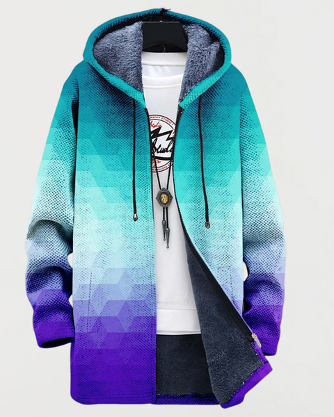 Ava | Sweat à capuche hexagonal dégradé