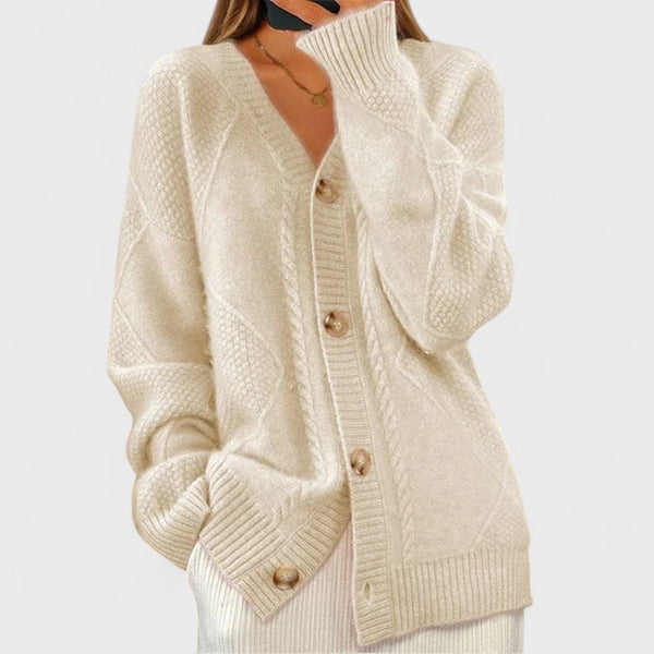 Éloise – Cardigan en tricot côtelé
