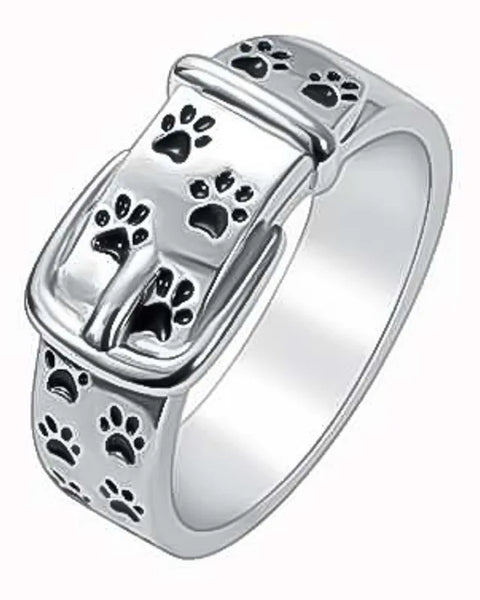 Cute and Stylish Dog-Inspired Collar Ring