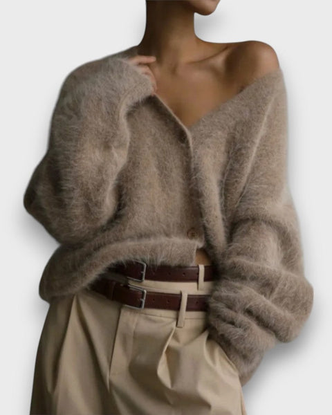 Laria – Cardigan Doux au Coup Classique