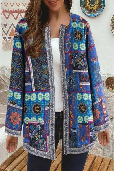 Mailyn | Veste de style bohème avec détails en patchwork superposés