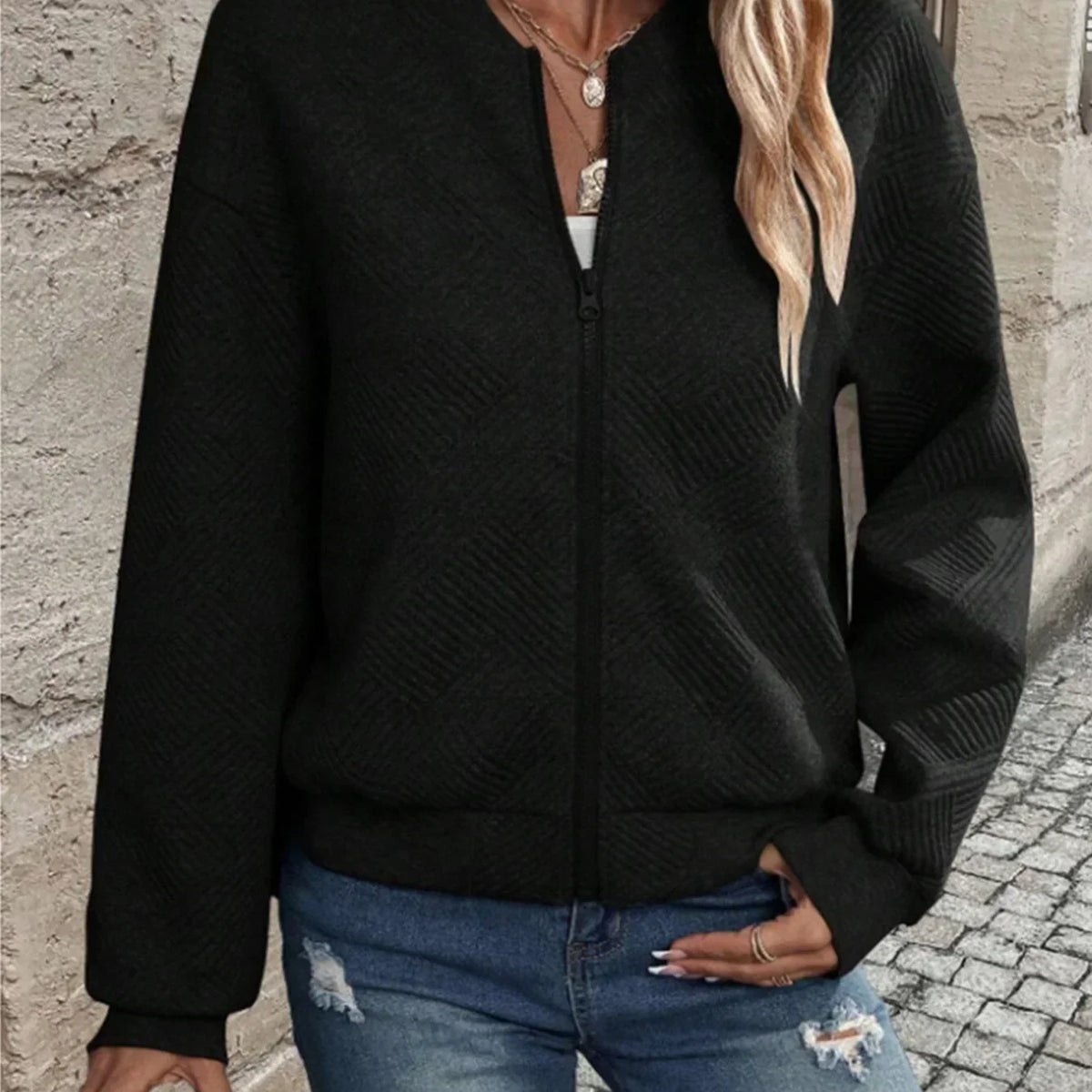 Marika™ - Cardigan Tricoté à Manches Longues