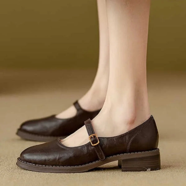 Rachel | Mary Janes Classiques et Confortables en Cuir