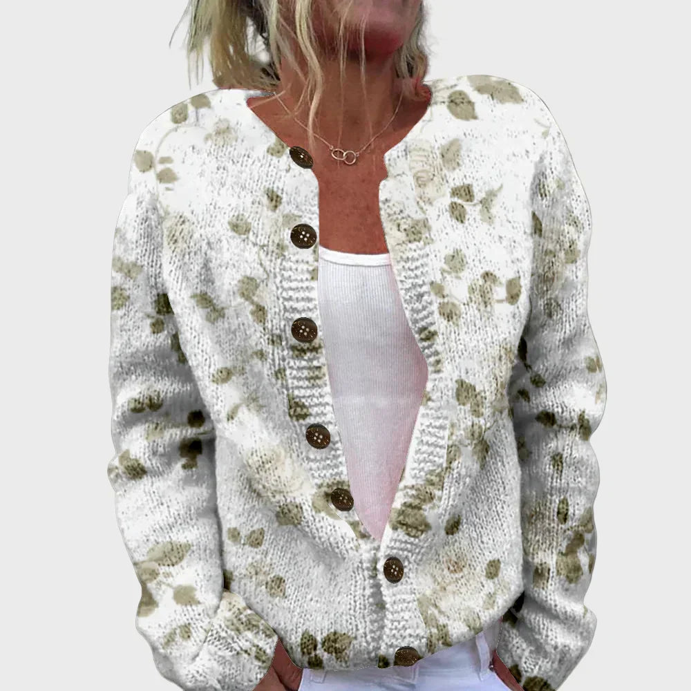 Ingrid | Gilets Tricotés avec Motif Raffiné