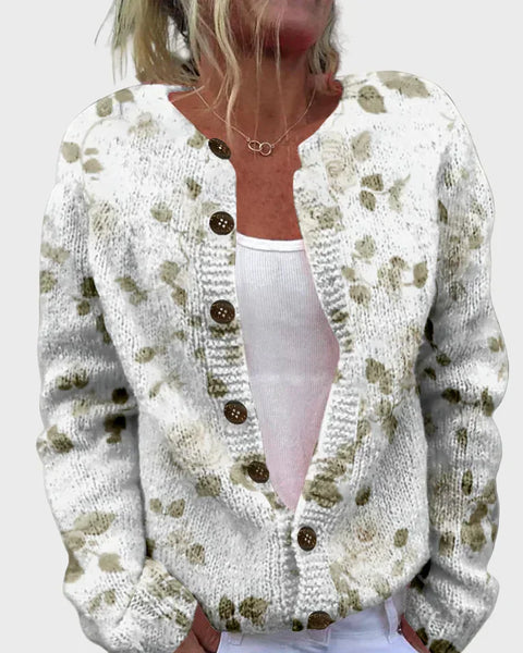 Ingrid | Gilets Tricotés avec Motif Raffiné