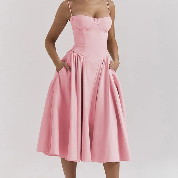 Elara | Robe Corset Midi