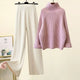  Pull Rose + Pantalon Beige [ensemble deux pièces]