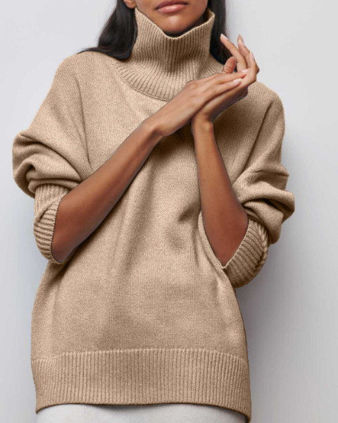Maddie | Pull Élegant à Col Roulé