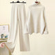  Pull Beige + Pantalon Beige [ensemble deux pièces]