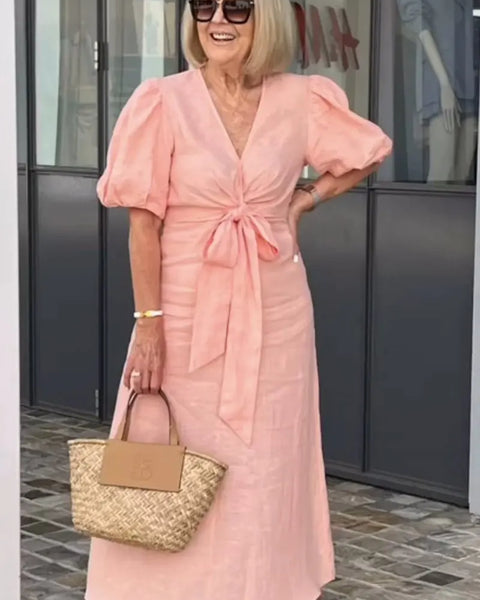 Daria | Soft Confidence Midi Dress – Elegance You Can Feel