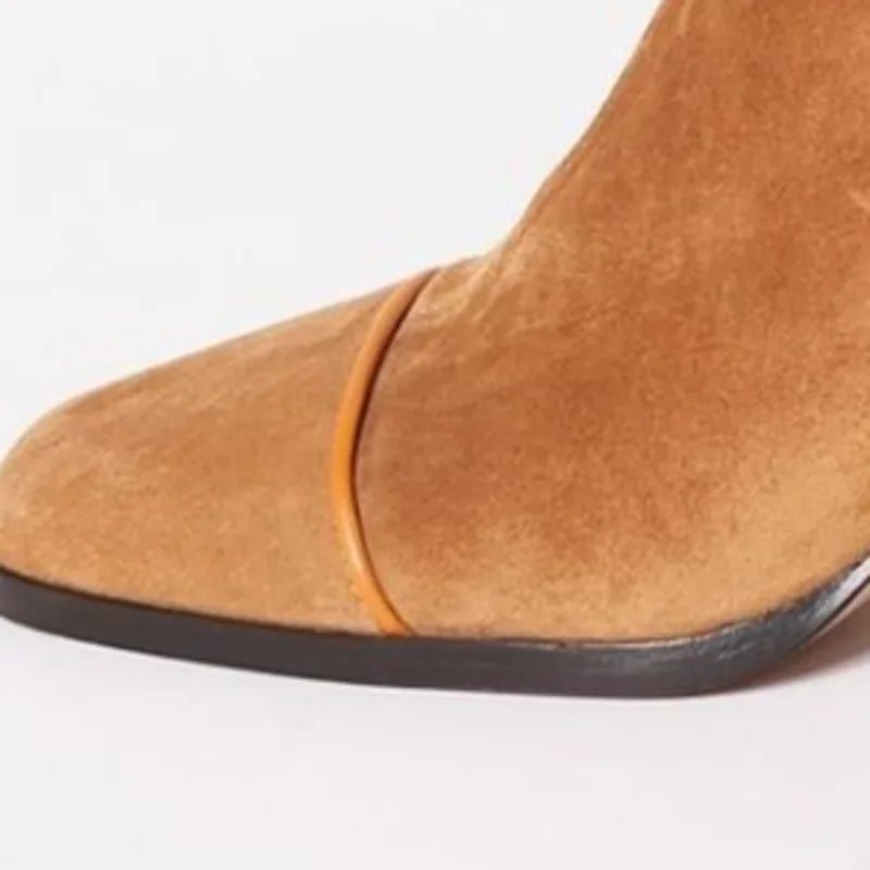 Victoria | Bottes à talons à bout carré