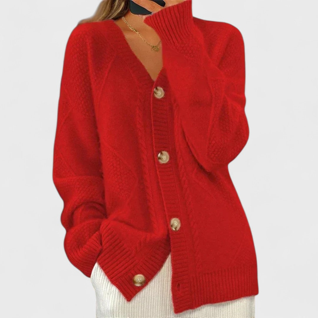 Éloise – Cardigan en tricot côtelé