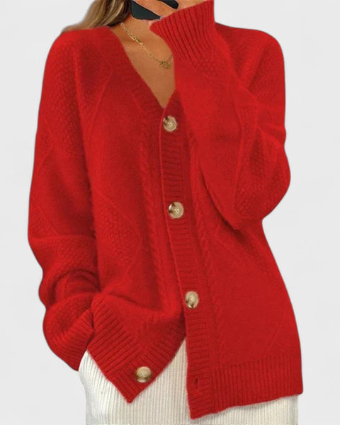 Éloise – Cardigan en tricot côtelé
