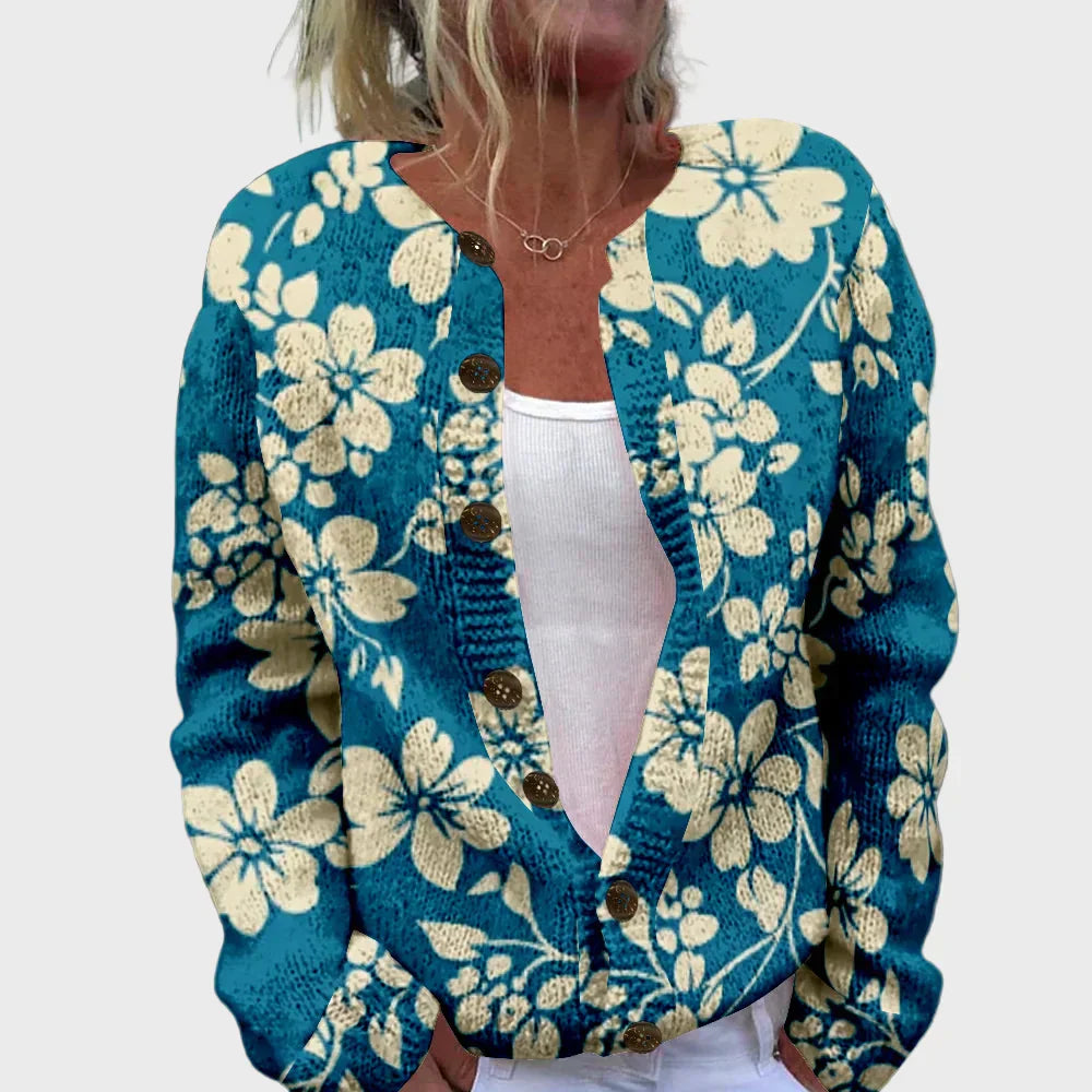 Karina | Gilet Tricoté Élégant avec Motif