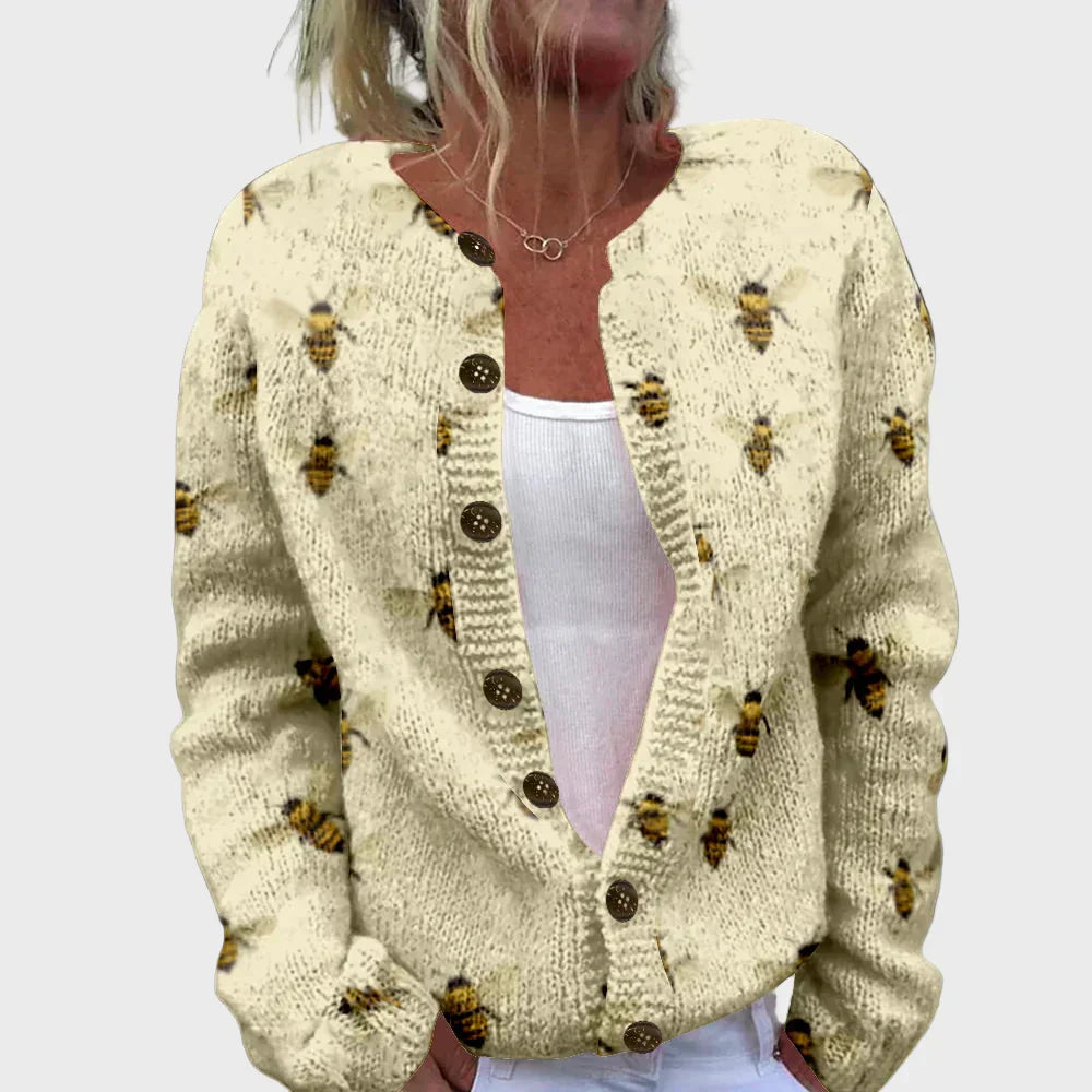 Fanny | Gilet Tricoté Élégant avec Motif