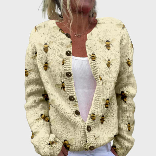 Fanny | Gilet Tricoté Élégant avec Motif