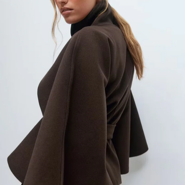 Veste Cape Ceinturée