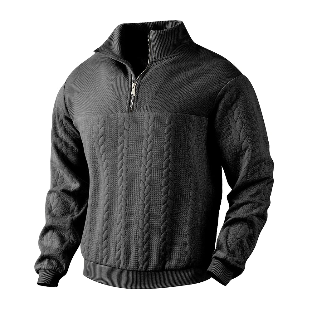 Henry | Sweat à col zippé premium
