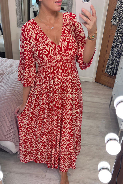Selene | Bohemian Midi Dress