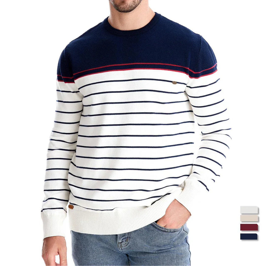 CHICIVELLE | Pull homme à motif rayé