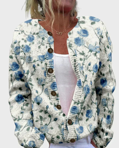 Corinne | Gilet Tricoté Mode avec Motif