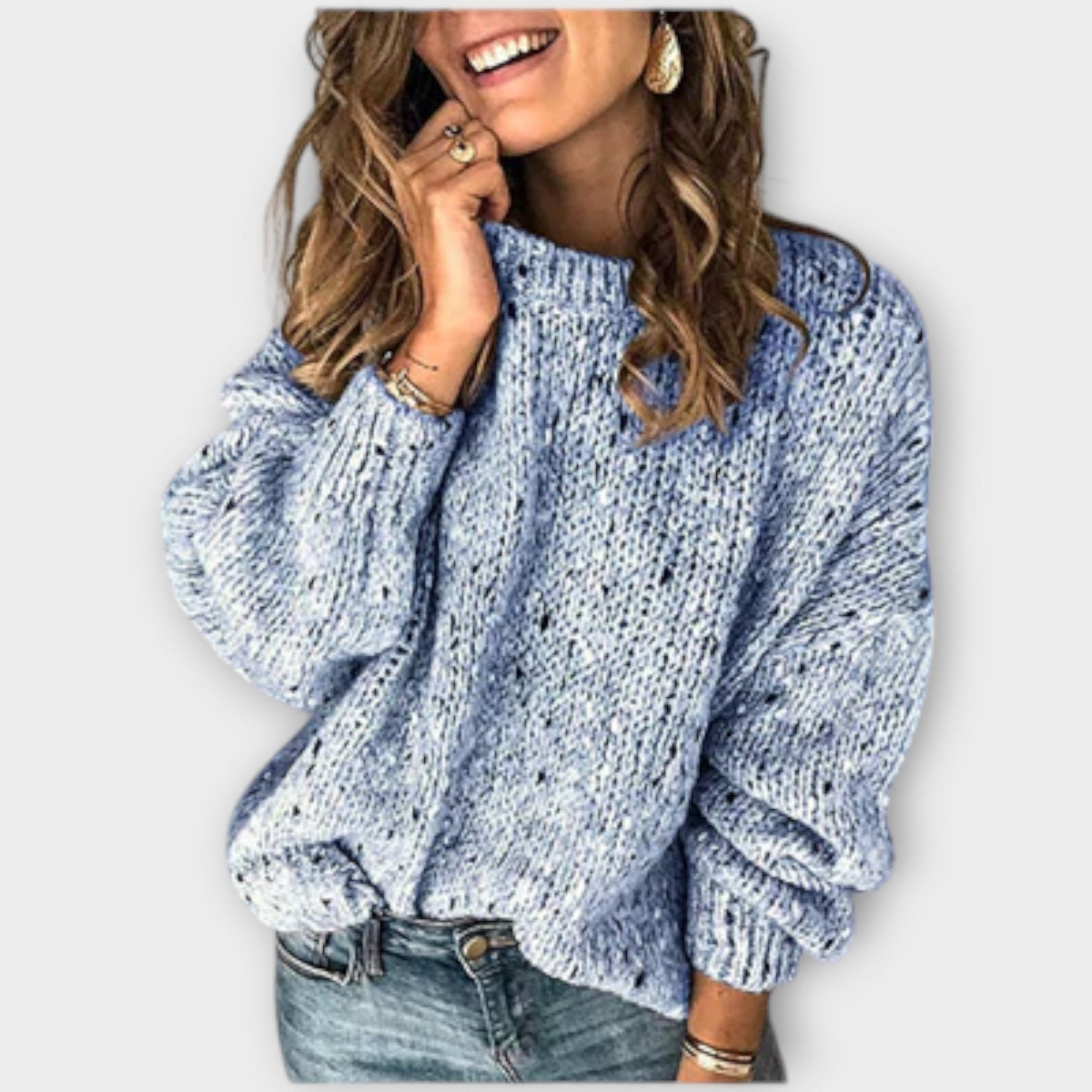 Eunice | Pull en Tricot Rétro Confortable