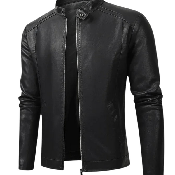 Veste en Cuir Biker Élégante pour Homme
