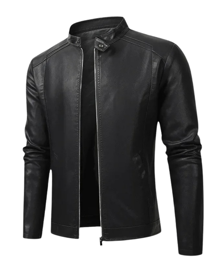 Veste en Cuir Biker Élégante pour Homme