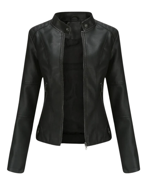 Lessy | Veste en Similicuir Élégante
