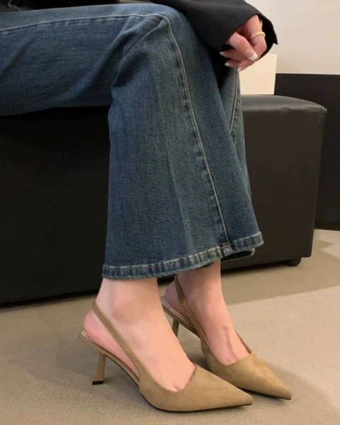Marlena™ | Talons Slingback Nude avec Talon Fin