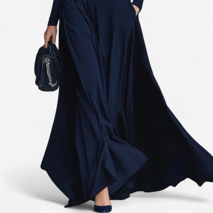 Robe Maxi Yvelise™ à Col Montant