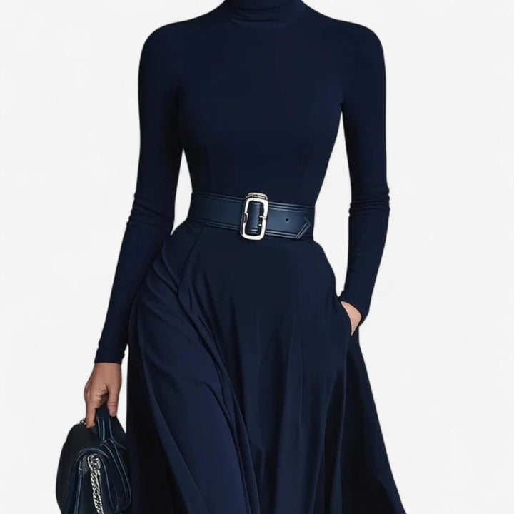 Robe Maxi Yvelise™ à Col Montant