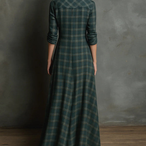 Valentina | Long checkered dress