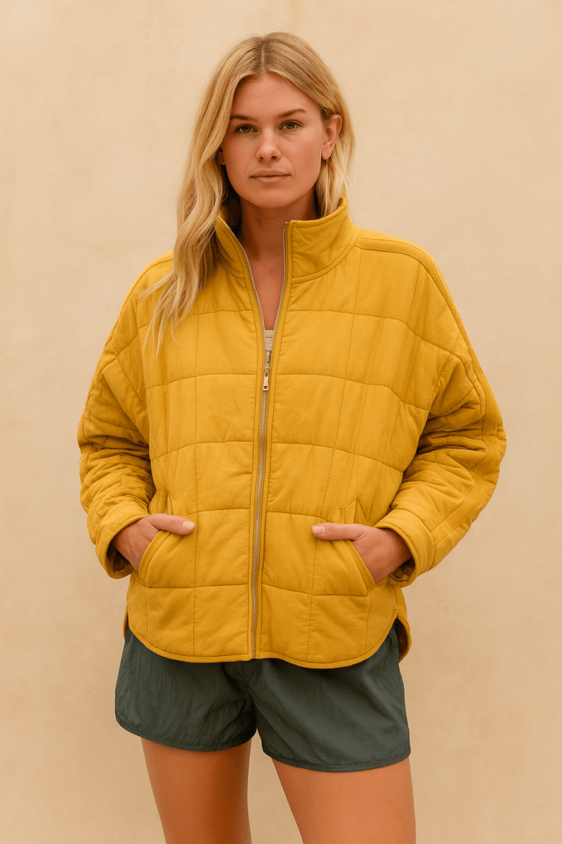 AVRIL – VESTE PUFFER COMPACTE LÉGÈRE AVEC ZIP