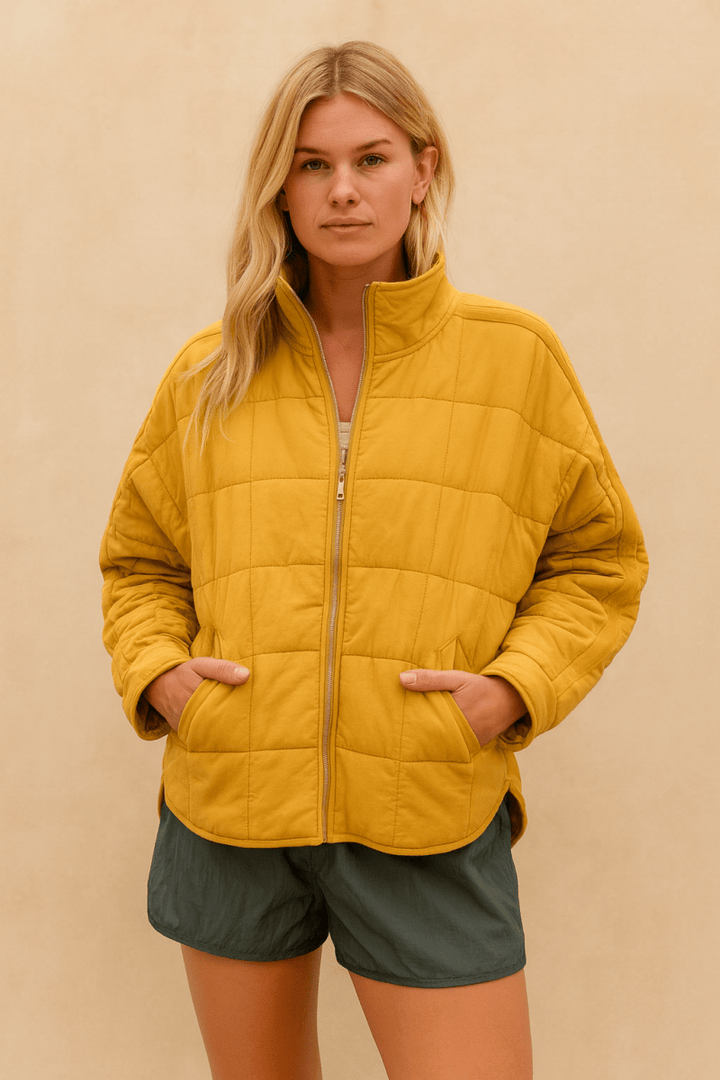 AVRIL – VESTE PUFFER COMPACTE LÉGÈRE AVEC ZIP